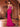 Sparkly Crystal Mermaid Prom Dress Sexy Sheer Bodice - Hot Pink