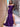 Off Shoulder Mermaid Prom Dress Long With Split - Purple