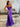 Crystal Bows Bodice Mermaid Prom Dress With Slit - Purple