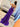 Crystal Bows Bodice Mermaid Prom Dress With Slit - Purple