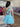Hand Made Flower Cut Front Ruffle Mini Ball Gown Prom Dress - Turquoise