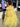 Boned Bodice Tiered Ball Gown Prom Dress Long With Bows - Yellow
