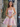 Sparkly Flower Embroidery Boned Mini Prom Dress - Pink