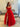 Sweetheart Red Polka Dot Ball Gown Prom Dress With Belt - Red