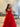 Sweetheart Red Polka Dot Ball Gown Prom Dress With Belt - Red