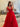 Sweetheart Red Polka Dot Ball Gown Prom Dress With Belt - Red