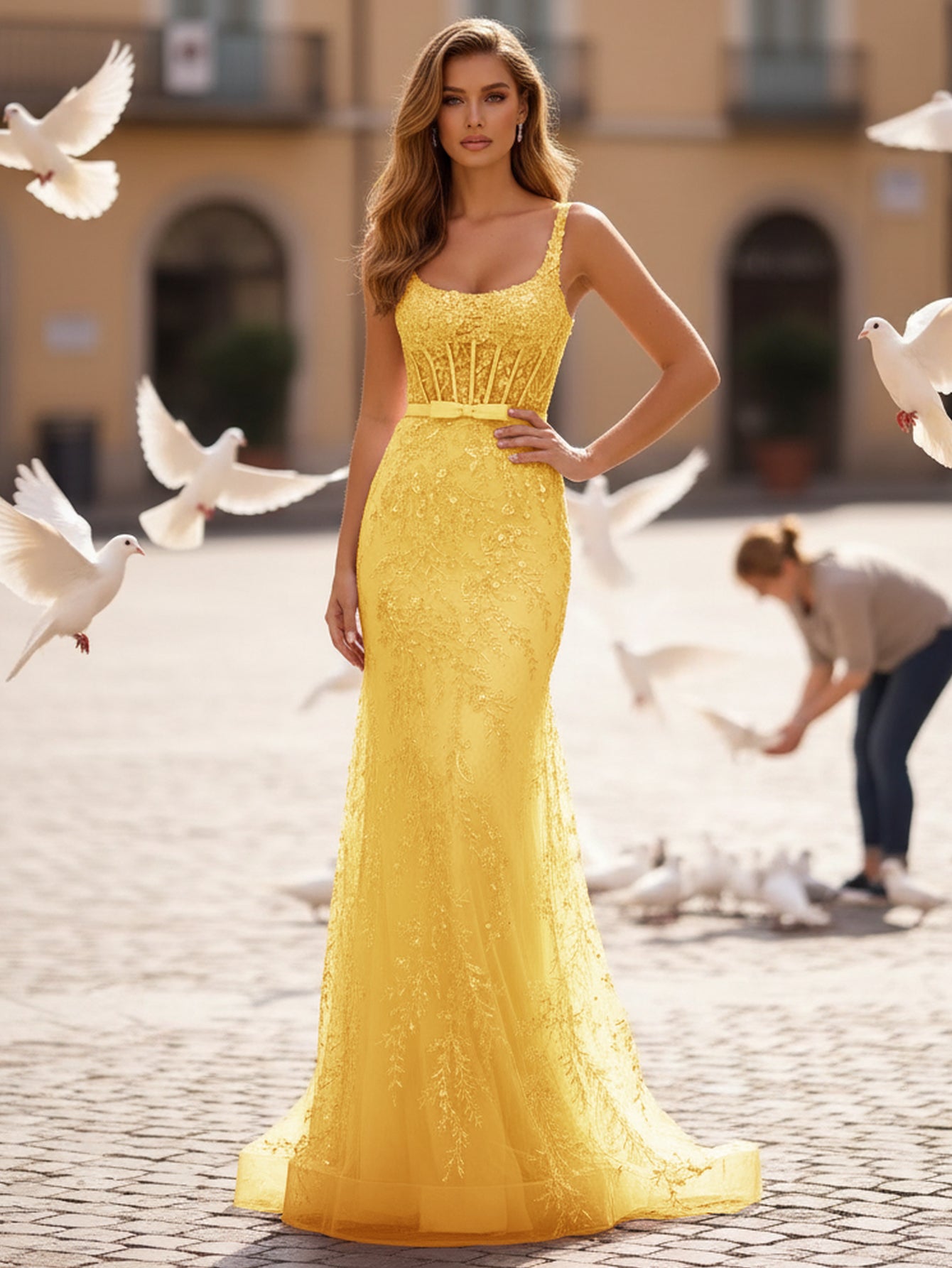 mustard sequin dress MISHA The Devon Sequin Dress in Metallic Gold