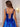 Luxury Metallic Pleats Square A-Line Prom Dress With Slit - Royal Blue