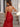 Luxury Crystal Sheer Bodice Evening Prom Dress With Cross Back - Red