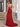 Luxury Crystal Sheer Bodice Evening Prom Dress With Cross Back - Red