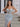 Luxury Crystal Sheer Bodice Evening Prom Dress With Cross Back - Silver