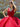 Sparkly Beading Ruched Lace Up Bodice Ball Gown Long Quinceanera Dress - Red