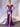 Off Shoulder Pleated Lace Embroidery Mermaid Prom Dress - Purple
