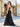 Lace Embroidery Beaded Mermaid Prom Dress With Waist Drop - Black