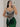 Luxury Crystal Dubai Sheer Bodice Mermaid Evening Dress - Emerald Green