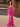 Sparkly Crystal Boned Illusion Mermaid Prom Dress - Hot Pink