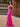 Sparkly Crystal Boned Illusion Mermaid Prom Dress - Hot Pink