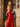 One Shoulder Sheer Bodice Luxury Crystal Mermaid Prom Dress - Red