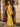 Boned Bodice Satin Mermaid Prom Dress Long - Mustard Yellow