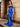 Boned Bodice Satin Mermaid Prom Dress Long - Royal Blue