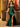 Off Shoulder Crystal Illusion Bodice Mermaid Long Prom Dress - Emerald Green