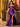 Off Shoulder Crystal Illusion Bodice Mermaid Long Prom Dress - Purple