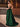 Off Shoulder Crystal Split Long Prom Dress With Pocket - Emerald Green