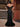 Off Shoulder Beading Illusion Mermaid Long Prom Dress - Black