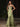 Luxury Crystal Illusion Bodice Mermaid Long Prom Dress - Olive Green
