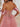 Luxury Crystal Off Shoulder Sheer Bodice Ruffle Ball Gown Prom Dress - Pink