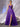Sheer Bodice Lace Embroidery Ruffle Ball Gown Prom Dress - Purple