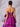 Bow Front Sheer Bodice Crystal Strapless Ruffle Tiered Prom Dress - Grape