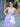 Satin Bow Waist Sparkly Lace Strapless Ruffle Tiered Prom Dress - Lilac