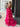 Satin Bow Waist Sparkly Lace Strapless Ruffle Tiered Prom Dress - Fuchsia