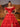 Off Shoulder Bodice Tiered Layered Ball Gown Prom Dress With Slit - Red