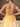 Off Shoulder Crystal Boned Ball Gown Prom Dress - Yellow