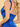 V-Neck Acetate Satin Bodice Draped Bridesmaid Dress With Split - Royal Blue