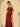 Off Shoulder Acetate Satin Pleated Bridesmaid Dress With Split - Burnt Orange