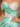 Hot Fix One Shoulder Lace Waist Drop Prom Dress - Mint Green