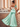 Hot Fix One Shoulder Lace Waist Drop Prom Dress - Mint Green