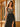 Hand Beading Sheer Bodice Layered Long Prom Dress - Black