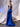 Pleated Boned Mermaid Satin Prom Dress With Slit - Purple