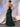 Sparkly Beading Sequin Embroidery Side Split Prom Dress - Emerald Green