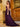 Sparkly Beading Sequin Embroidery Side Split Prom Dress - Grape