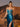 Cut Front Floral Lace Embroidery Long Mermaid Prom Dress - Teal
