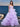 Off Shoulder Ruffled Tiered Lace Embroidery Tulle Ball Gown Prom Dress - Lilac
