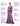 Waist Drop Pleated Boned Satin Mini Prom Dress - Hot Pink