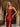 Glamorous Spaghetti Straps Sculpted Beads Prom Dress - Red