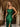 Glamorous Spaghetti Straps Sculpted Beads Prom Dress - Emerald Green