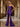 Glamorous Spaghetti Straps Sculpted Beads Prom Dress - Purple